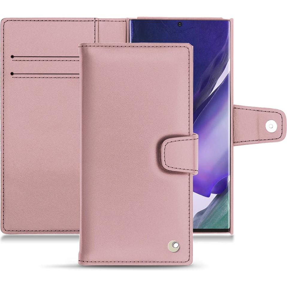 Noreve Lederschutzhülle Wallet (Samsung Galaxy Note 20 Ultra), Smartphone Hülle, Rosa