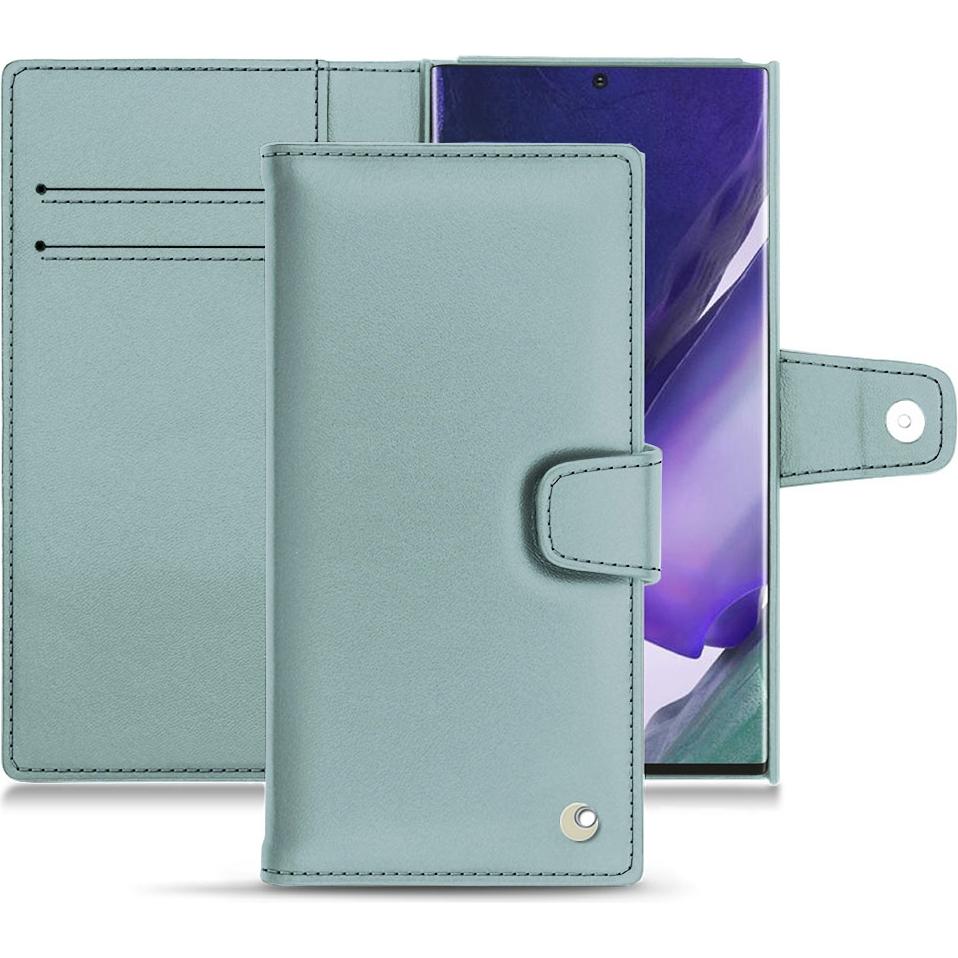 Noreve Lederschutzhülle Wallet (Samsung Galaxy Note 20 Ultra), Smartphone Hülle, Blau