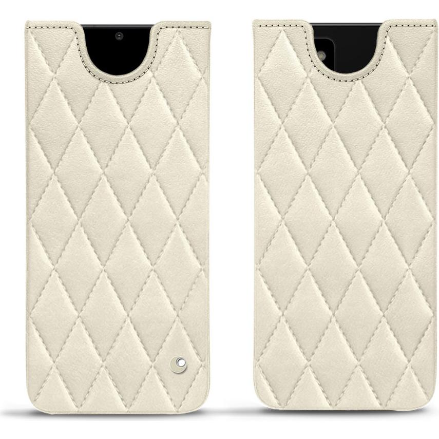Noreve Lederschutzhülle (Samsung Galaxy Note 20 Ultra), Smartphone Hülle, Weiss