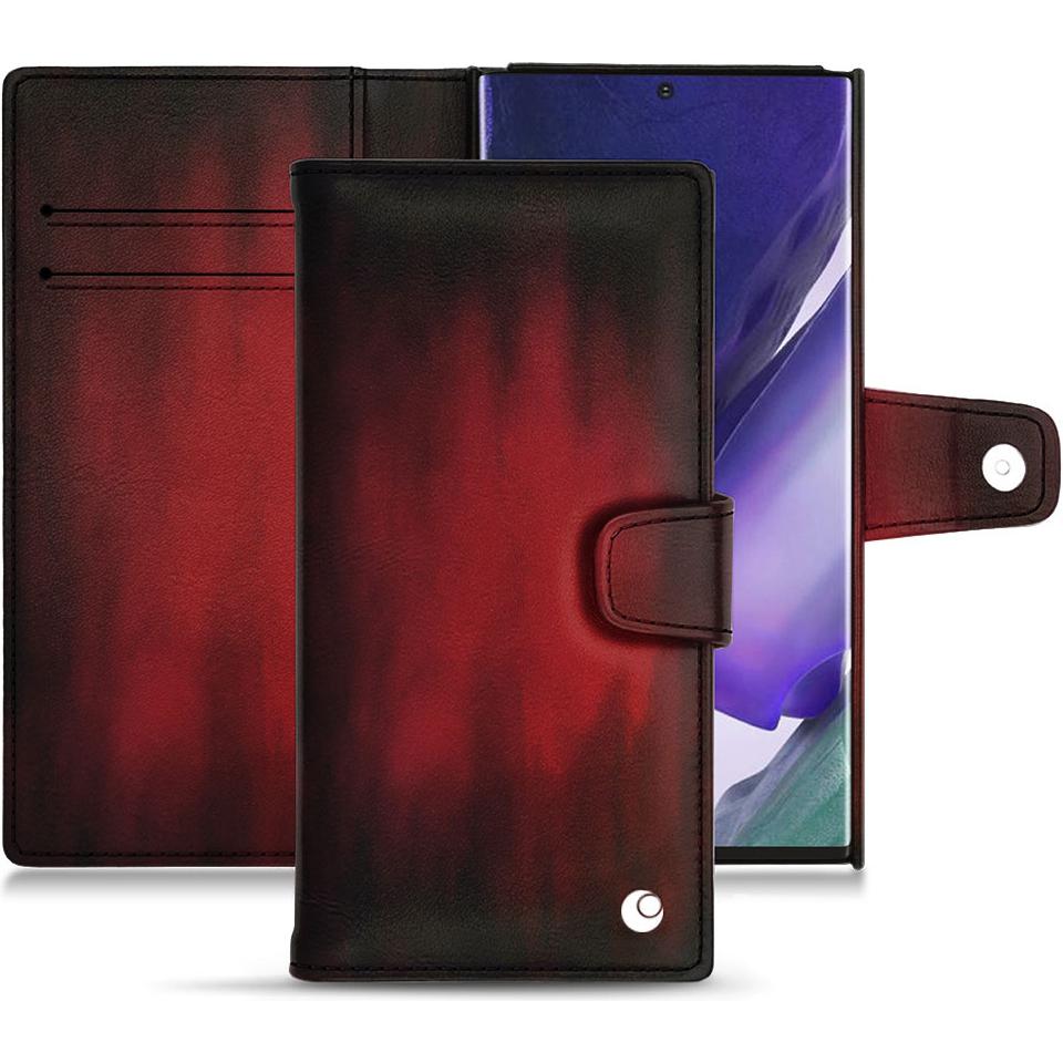 Thumbnail - Noreve Lederschutzhülle Wallet (Samsung Galaxy Note 20 Ultra), Smartphone Hülle, Rot