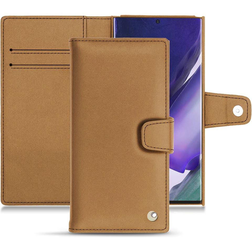 Noreve Lederschutzhülle Wallet (Samsung Galaxy Note 20 Ultra), Smartphone Hülle, Beige