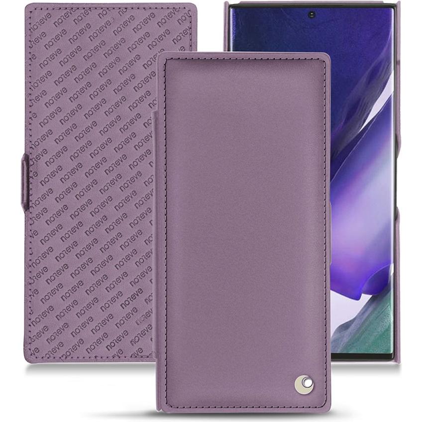 Noreve Lederschutzhülle horizontal (Samsung Galaxy Note 20 Ultra), Smartphone Hülle, Violett