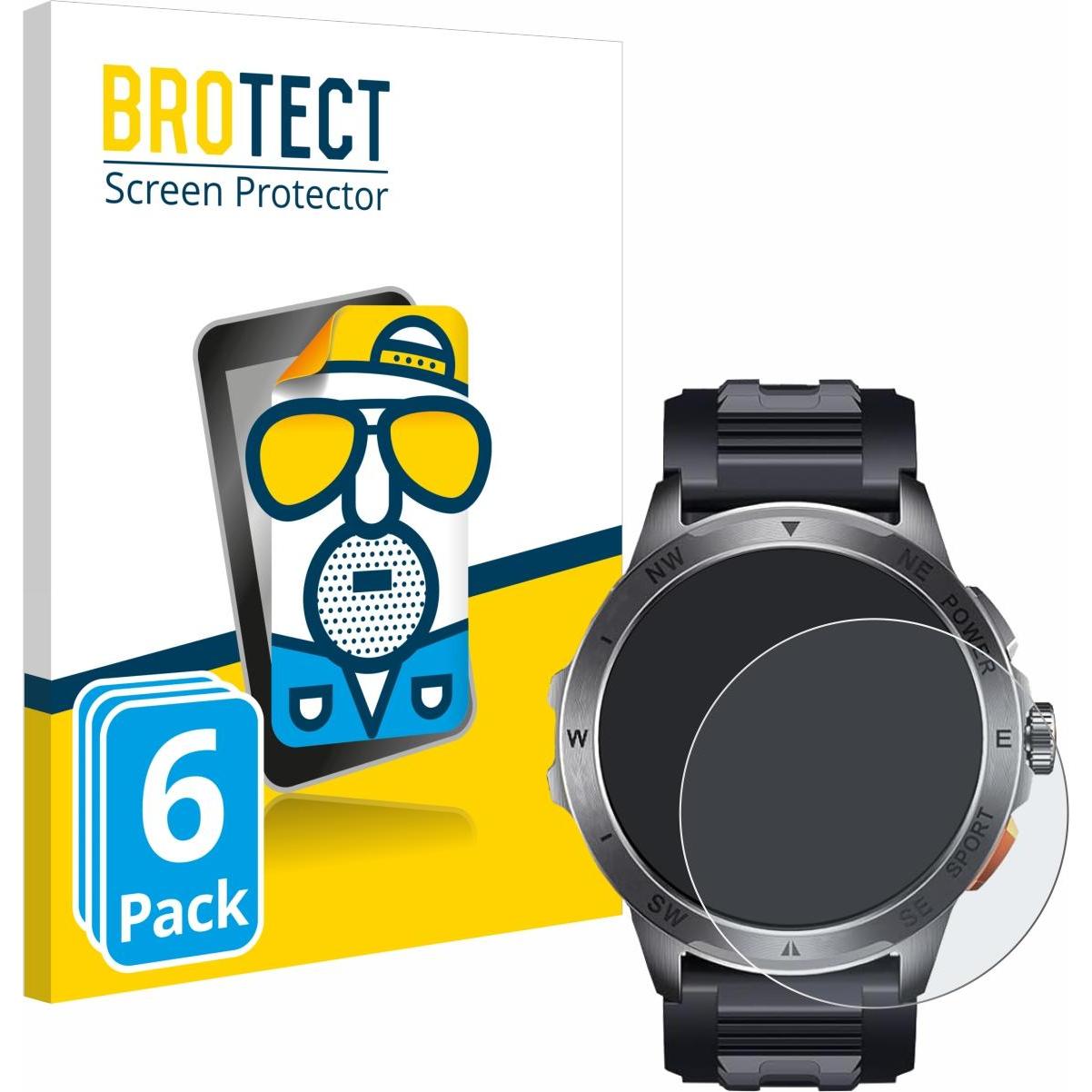 BROTECT Entspiegelungsfolie Displayschutz Displayschutzfolie Folie Matt, Smartwatch Schutzfolie, Schwarz