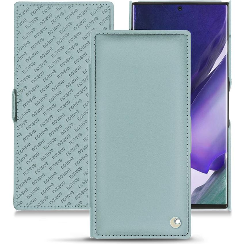 Noreve Lederschutzhülle horizontal (Samsung Galaxy Note 20 Ultra), Smartphone Hülle, Blau