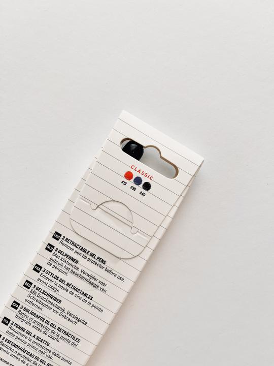 Productafbeelding Sakura Gelly Roll Retractable Classic Gelschreiber transparent 0,4 mm, Schreibfarbe: farbsortiert, 3 (Blauw, Rood, Zwart, 3x)