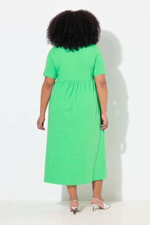 Produktbild Ulla Popken Maxikleid, A-Linie, Rundhals, Halbarm, Taschen (62)