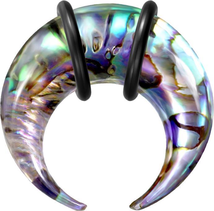 Produktbild Star Piercing Dehnsichel aus Abalone (ohne Messing, Organisch)