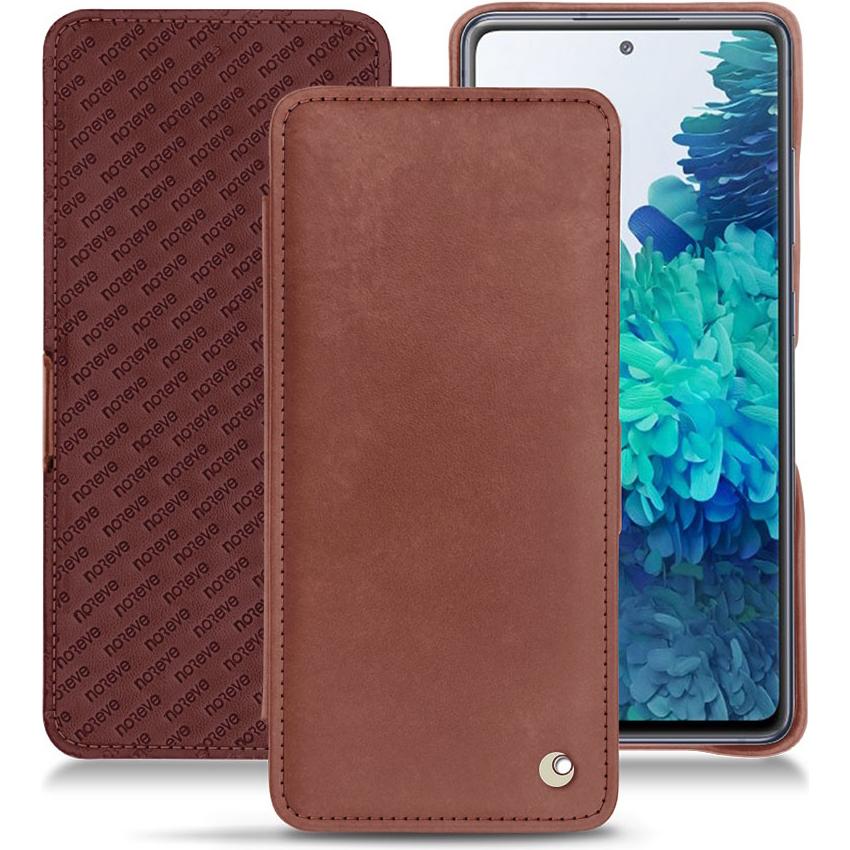 Noreve Lederschutzhülle horizontal (Samsung Galaxy S20 FE), Smartphone Hülle, Rot