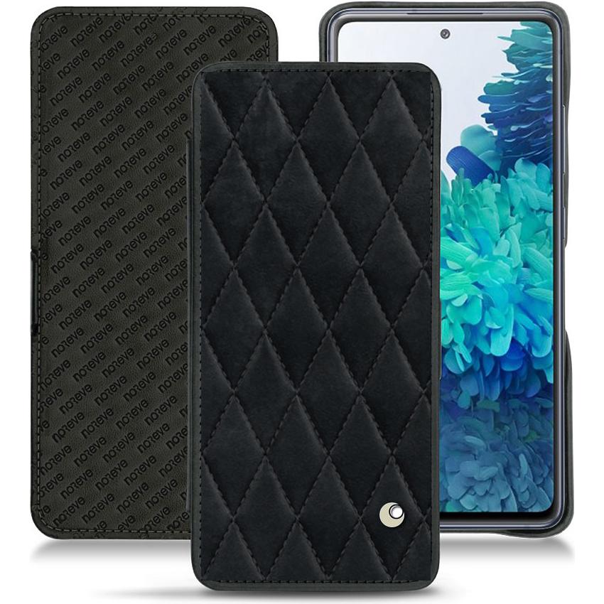 Noreve Lederschutzhülle horizontal (Samsung Galaxy S20 FE), Smartphone Hülle, Schwarz