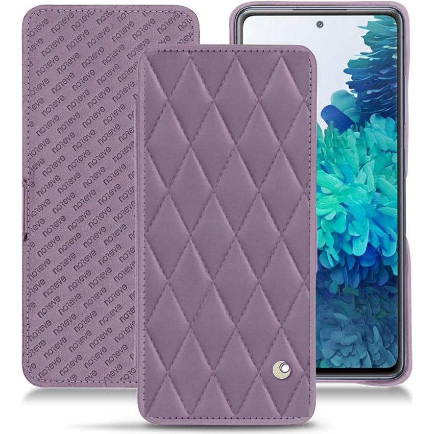 Thumbnail - Noreve Lederschutzhülle horizontal (Samsung Galaxy S20 FE), Smartphone Hülle, Violett