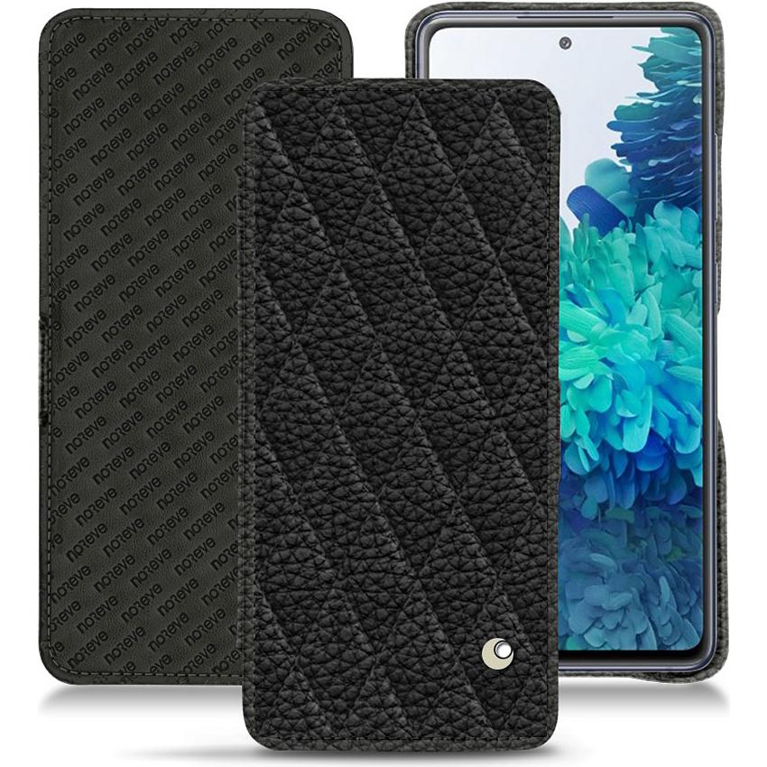 Noreve Lederschutzhülle horizontal (Samsung Galaxy S20 FE), Smartphone Hülle, Schwarz