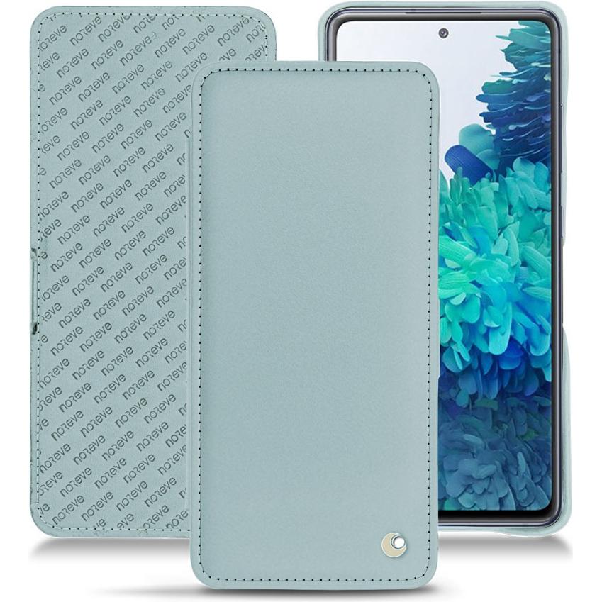 Noreve Lederschutzhülle horizontal (Samsung Galaxy S20 FE), Smartphone Hülle, Blau