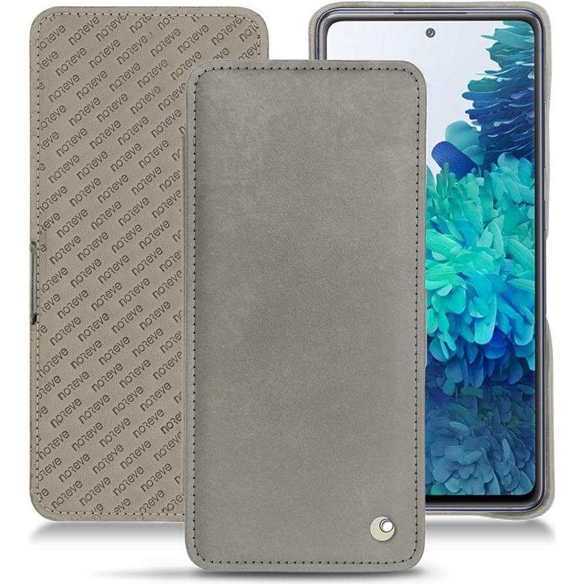 Noreve Lederschutzhülle horizontal (Samsung Galaxy S20 FE), Smartphone Hülle, Grau