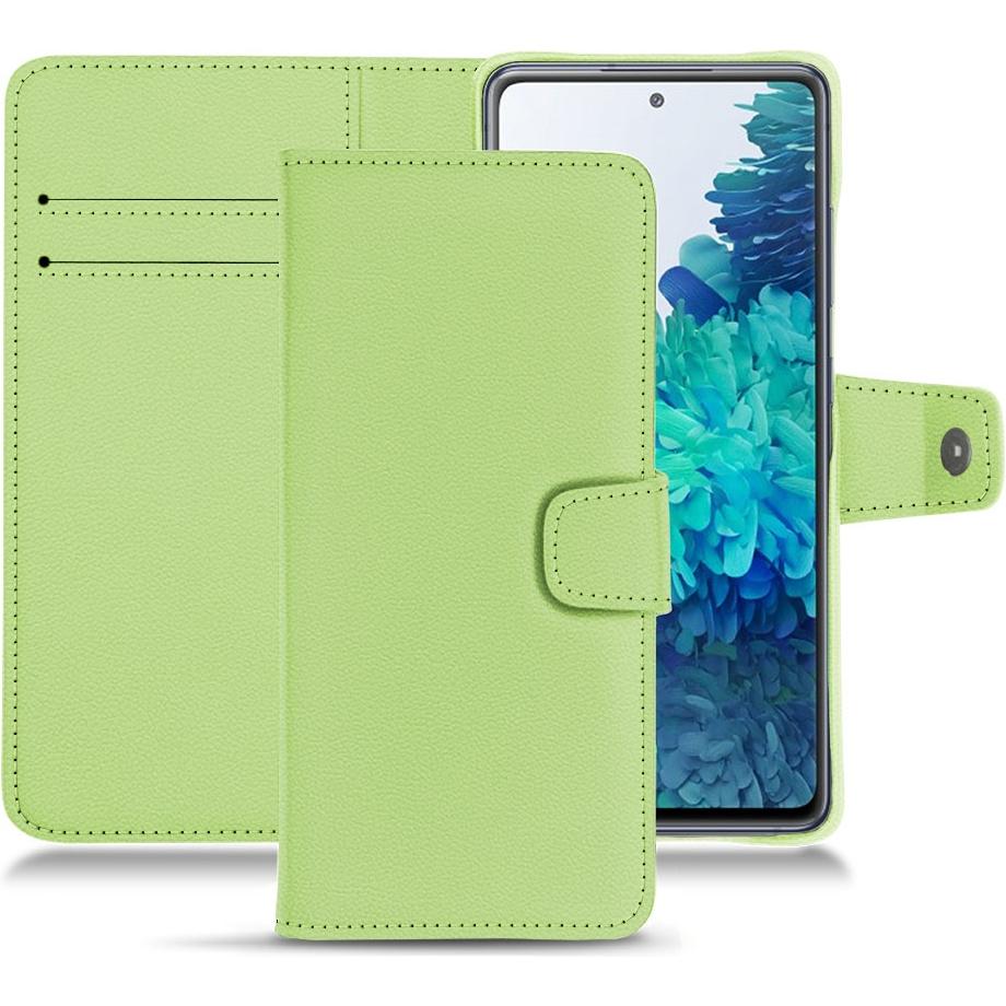 Noreve Lederschutzhülle Wallet (Samsung Galaxy S20 FE), Smartphone Hülle, Grün