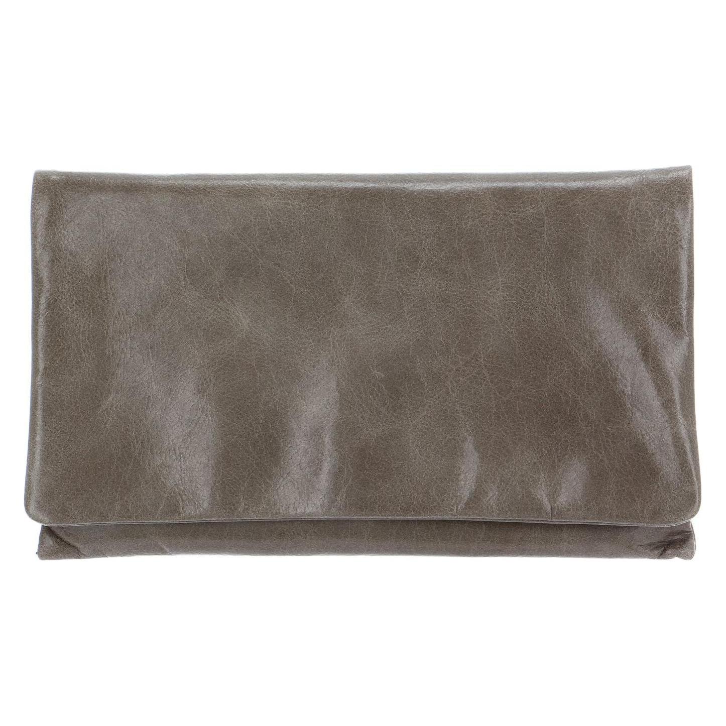 Abro, Damen, Handtasche, Leather Athene Clutch Bag, Grau