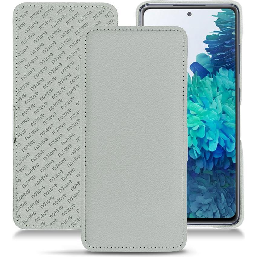 Noreve Lederschutzhülle horizontal (Samsung Galaxy S20 FE), Smartphone Hülle, Grau