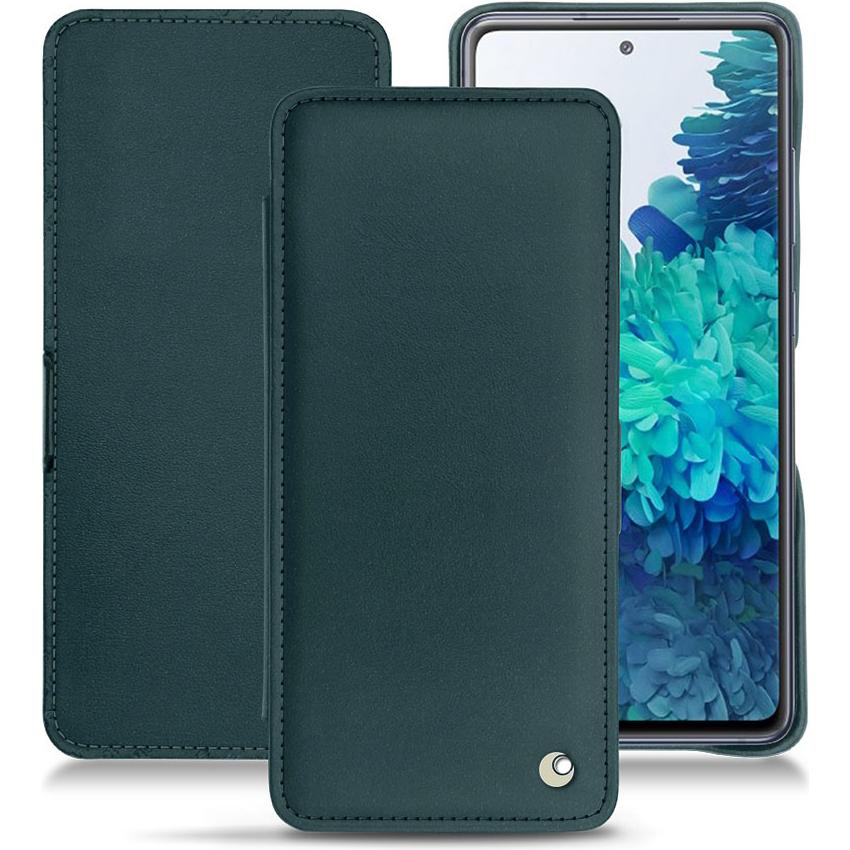Noreve Lederschutzhülle horizontal (Samsung Galaxy S20 FE), Smartphone Hülle, Blau