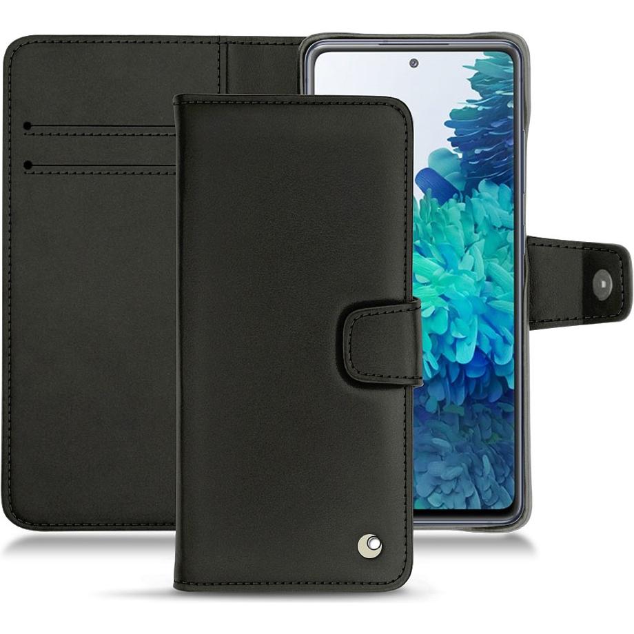 Noreve Lederschutzhülle Wallet (Samsung Galaxy S20 FE), Smartphone Hülle, Schwarz