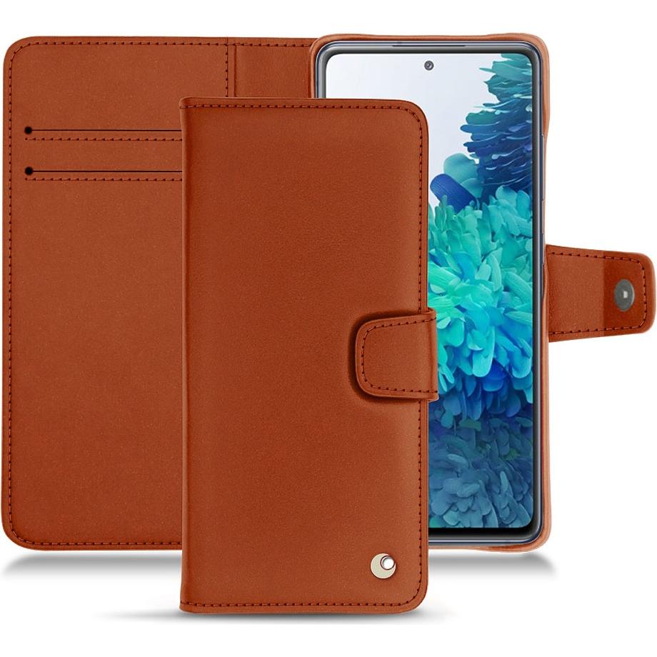 Thumbnail - Noreve Lederschutzhülle Wallet (Samsung Galaxy S20 FE), Smartphone Hülle, Orange