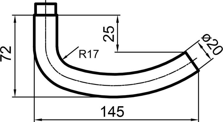 Actual product image Glutz Lever handle 5062 New Orleans (Door handle)