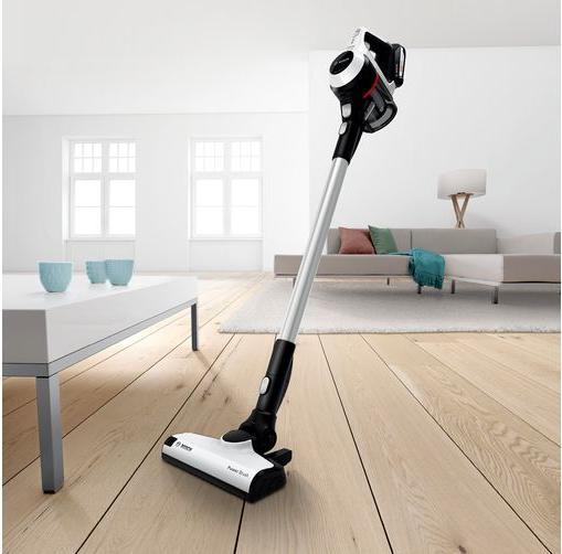 Actual product image Bosch Hausgeräte Series 6 BCS612W handheld vacuum Black, White Bagless