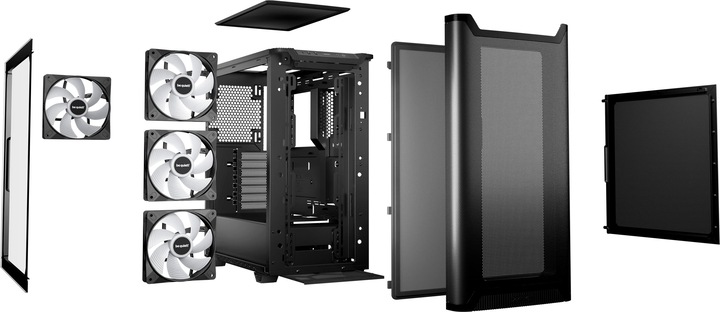 Actual product image be quiet! Pure Base 501 DX (mATX, ATX, Mini-ATX)