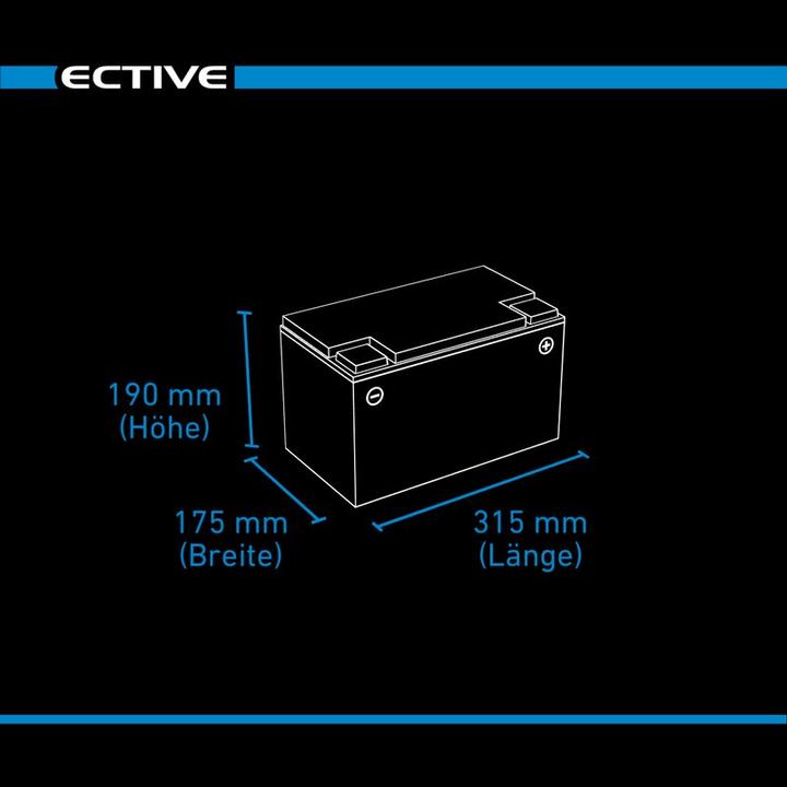 Actual product image Ective LC 120 Dual LFP | Starter and supply battery (12 V, 120 Ah, 1320 A)