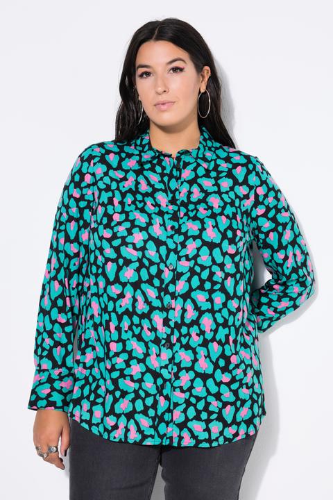 Immagine prodotto Studio Untold Camicia dal taglio dritto e ampio con colorato design leopardato (58, 60)