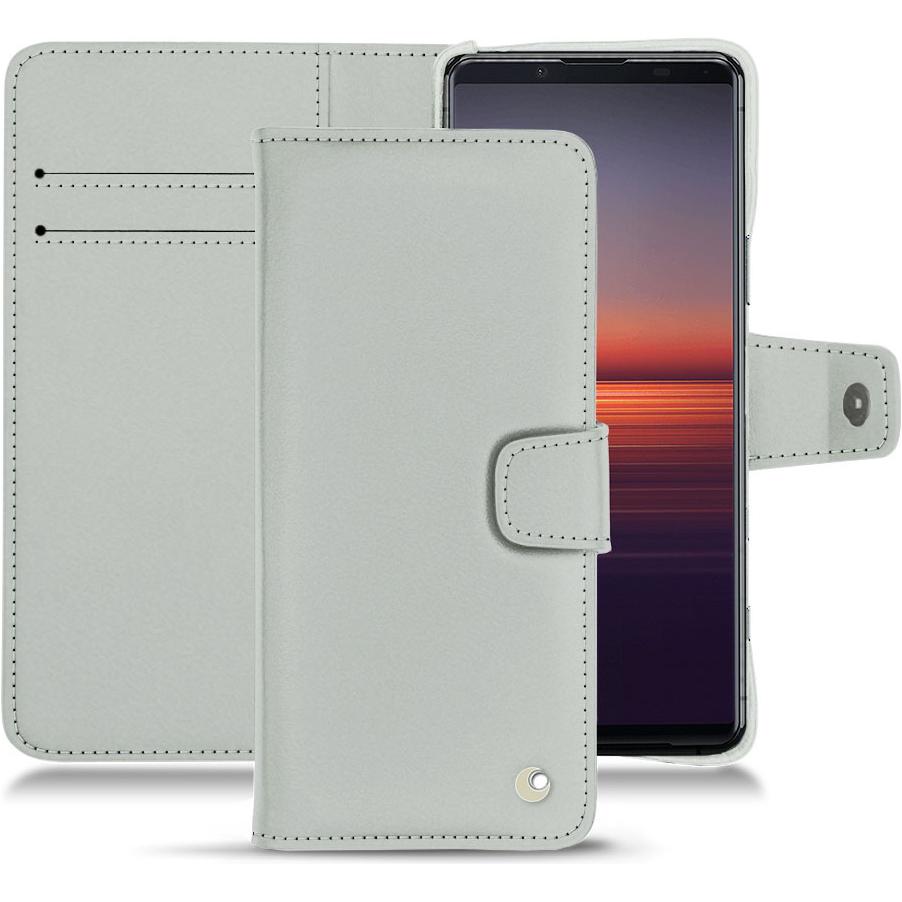 Thumbnail - Noreve Lederschutzhülle Wallet (Sony Xperia 5 II), Smartphone Hülle, Grau