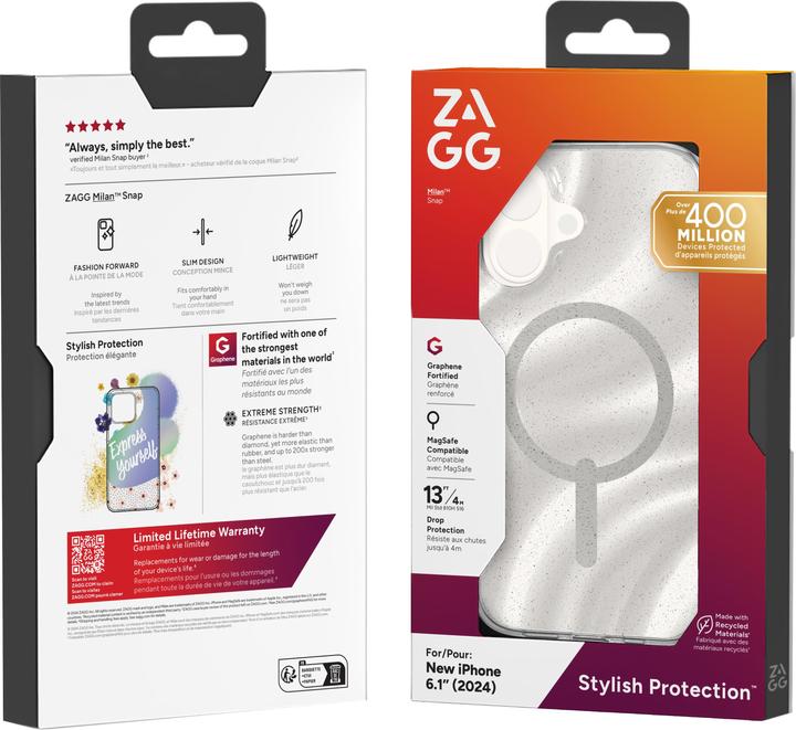 Image du produit Zagg MILAN - Cases Snap Apple (Apple iPhone 16)