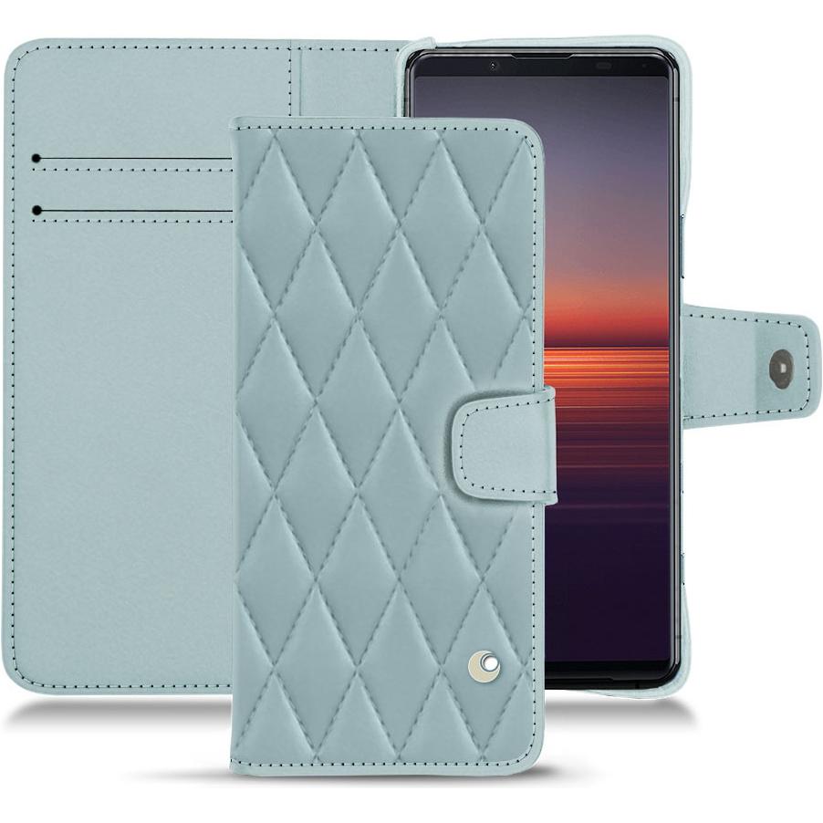 Thumbnail - Noreve Lederschutzhülle Wallet (Sony Xperia 5 II), Smartphone Hülle, Blau