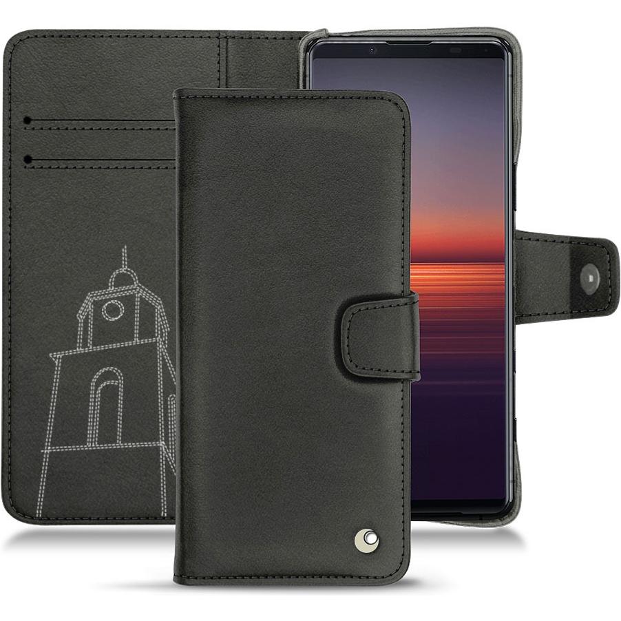 Thumbnail - Noreve Lederschutzhülle Wallet (Sony Xperia 5 II), Smartphone Hülle, Schwarz