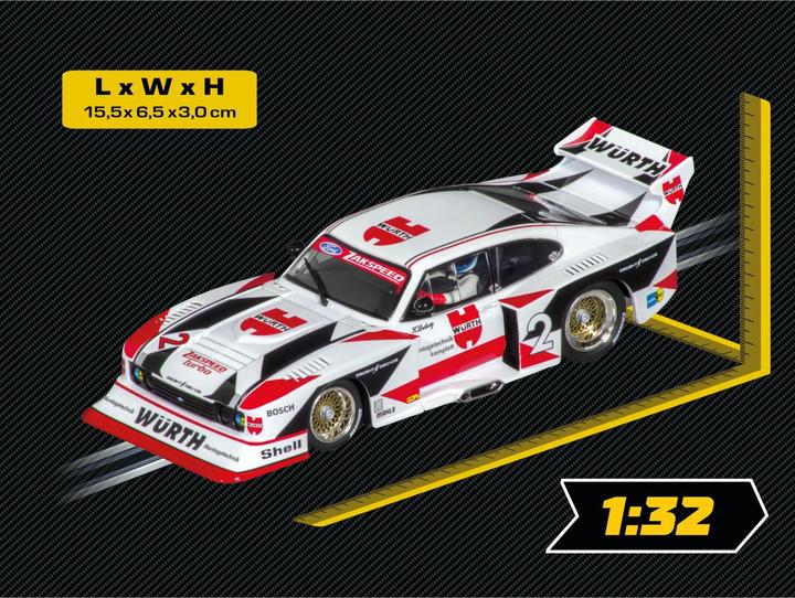 Produktbild Carrera 20031042 - Digital 132 Ford Capri Zakspeed Turbo "Würth-Zakspeed-Team, No.2"