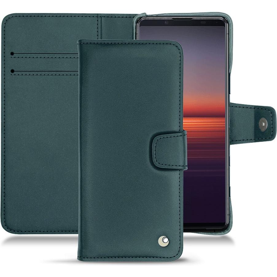 Thumbnail - Noreve Lederschutzhülle Wallet (Sony Xperia 5 II), Smartphone Hülle, Blau
