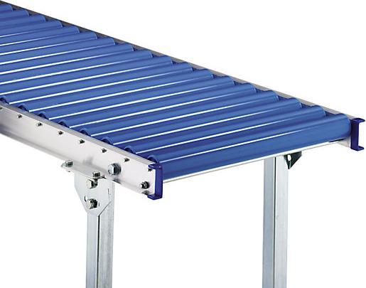 Actual product image Gura Lightweight roller conveyor, aluminum frame with plastic rollers