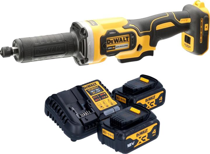 DeWalt DCG 426 M2 Akku Geradschleifer 18 V Brushless + 2x Akku 4,0 Ah + Ladegerät (Geradschleifer, 1000 W)