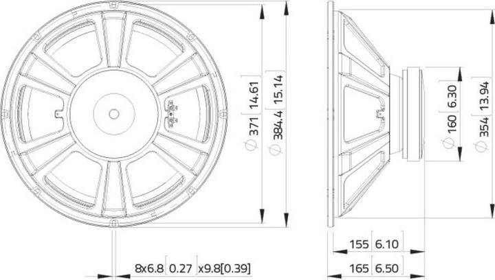 Actual product image Lavoce 15WooferFerrite basket (1 pcs.)