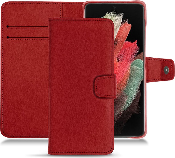 Actual product image Noreve Leather case wallet (Samsung Galaxy S21 Ultra)