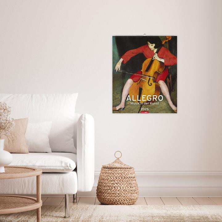 Produktbild Allegro - Musik in der Kunst Kalender 2026 (46 x 55 cm)