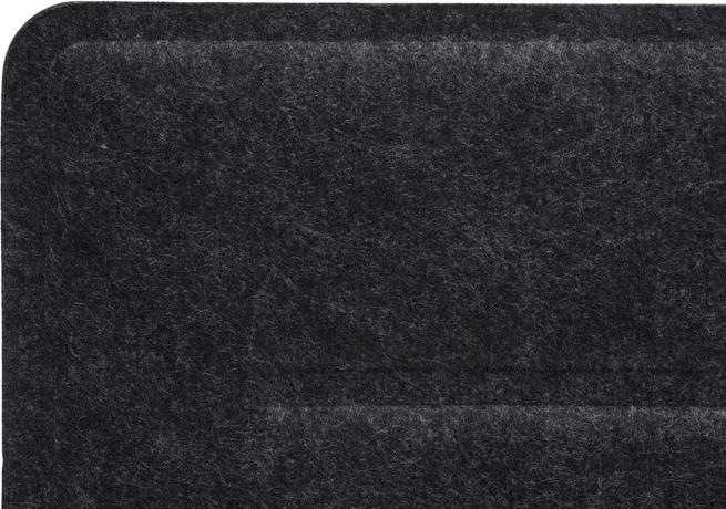 Image du produit Mendler Séparateur de bureau, tableau d'intimité, tissu/textile avec embossage - 100x30cm (100 x 30 cm)