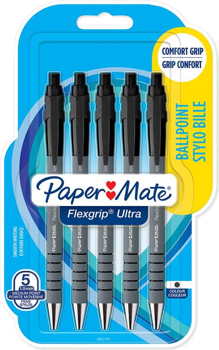 Image du produit Paper Mate Stylo à bille Flexgrip Ultra RT M (Noir, 5 x)