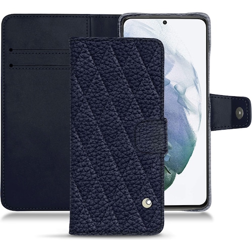 Noreve Lederschutzhülle Wallet (Samsung Galaxy S21+), Smartphone Hülle, Violett