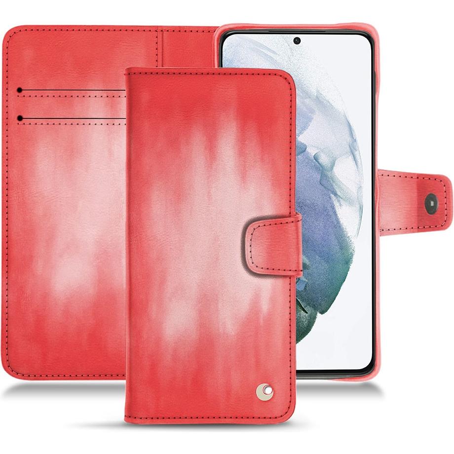 Thumbnail - Noreve Lederschutzhülle Wallet (Samsung Galaxy S21+), Smartphone Hülle, Rosa