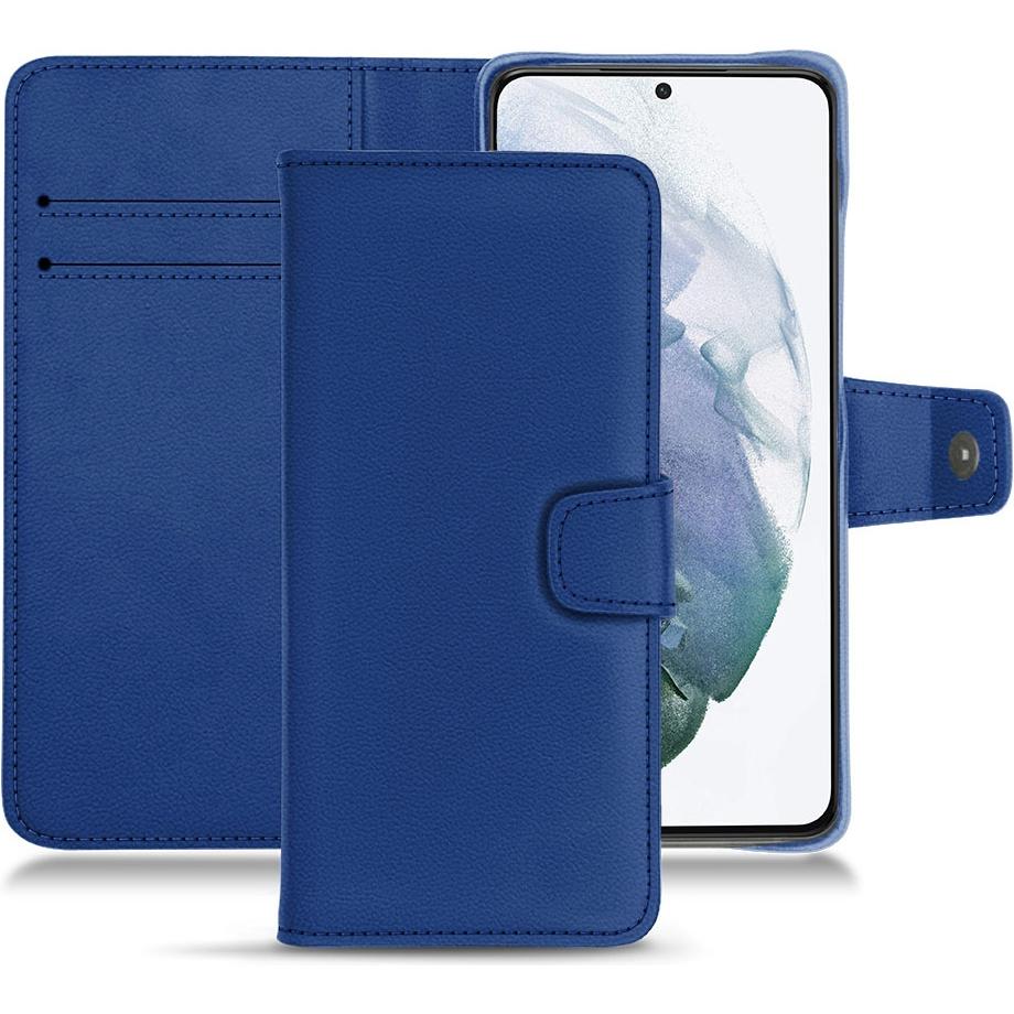 Thumbnail - Noreve Lederschutzhülle Wallet (Samsung Galaxy S21+), Smartphone Hülle, Blau