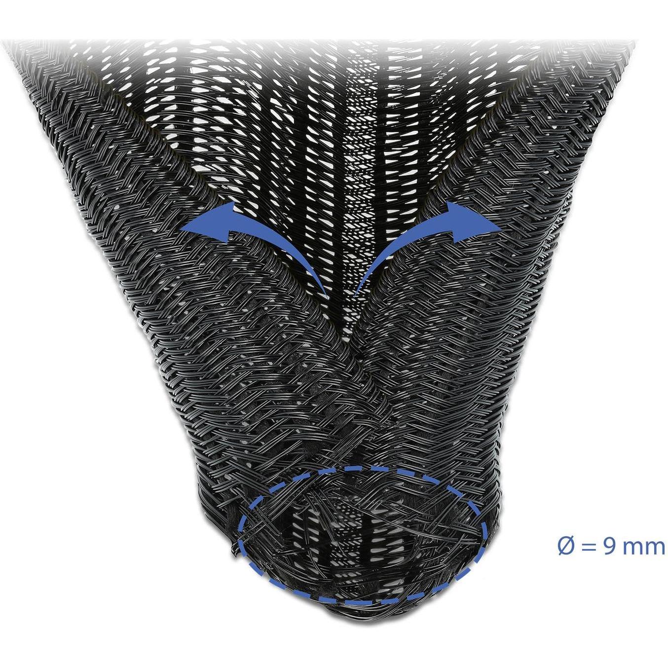 Thumbnail - Delock, Kabelschutz + Kabelführung, Geflechtschlauch (Kabelschlauch, 5000 mm)