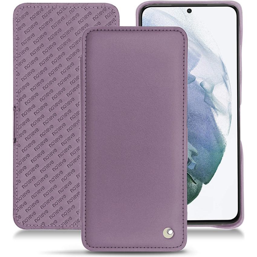 Noreve Lederschutzhülle horizontal (Samsung Galaxy S21+), Smartphone Hülle, Violett