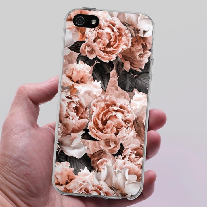 Produktbild DeinDesign Silikon Hülle für Apple iPhone 5 Handyhülle Case Smartphone Schutzhülle Blume Rose Vintage (Apple iPhone 5)