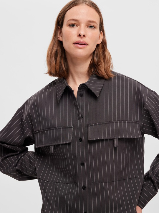 Produktbild Selected Femme Boxy Nadelstreifen Hemd (36)