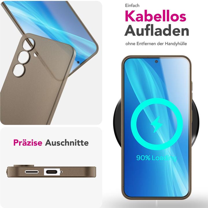 Produktbild Nalia Phantom - Extrem Dünne 0,3mm Mattierte Hülle - Ultra Slim Hardcover (Samsung Galaxy S25)