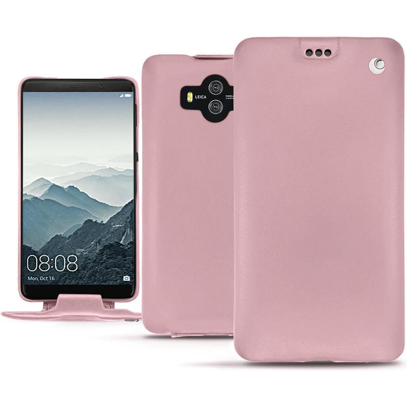 Noreve Lederschutzhülle vertikal (Huawei Mate 10), Smartphone Hülle, Rosa